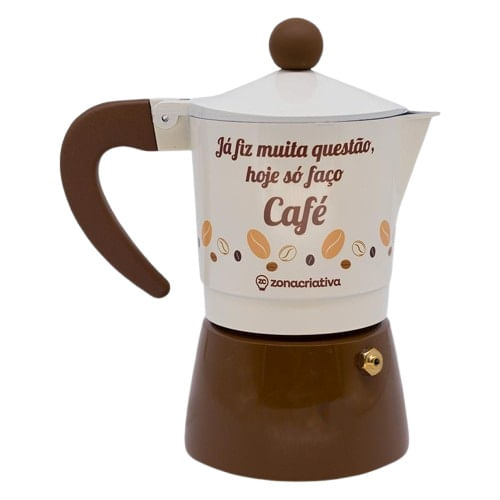 cafeteira italiana 150ml café off white