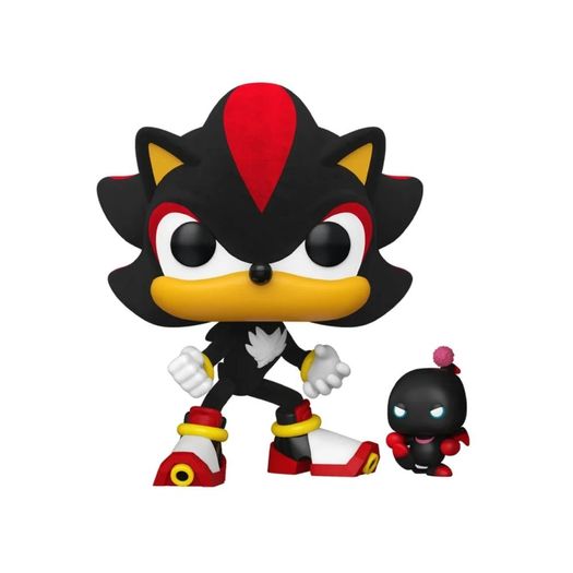 sonic the hedgehog - shadow with dark chao flocked (1151) - funko