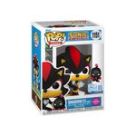 sonic the hedgehog - shadow with dark chao flocked (1151) - funko