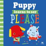 puppy learns to say please