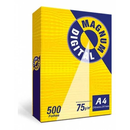 papel sulfite magnum 75g a4 500 folhas resma