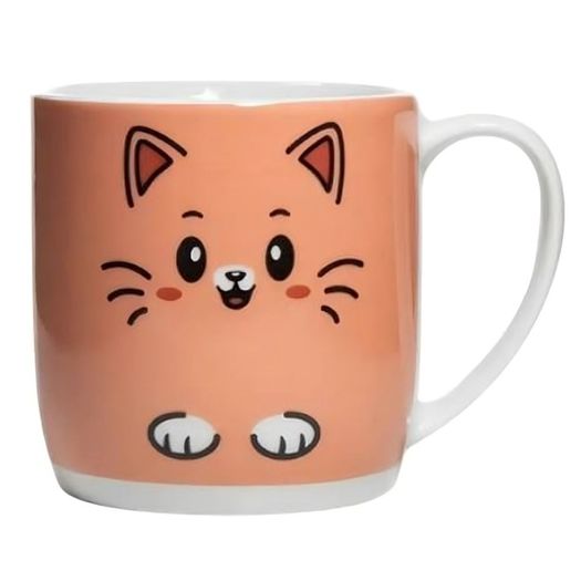 caneca de porcelana pet gato 360 ml