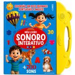 meu livro sonoro interativo - português e inglês - azul e amarelo