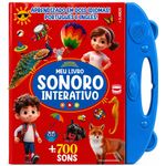 meu livro sonoro interativo - português e inglês - vermelho e azul