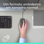 mouse m100 usb preto - logitech