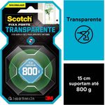 fita dupla face 19mmx2m transp fixa forte 3m blister