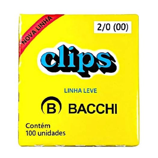 clips n 2/0 100un linha leve bacchi