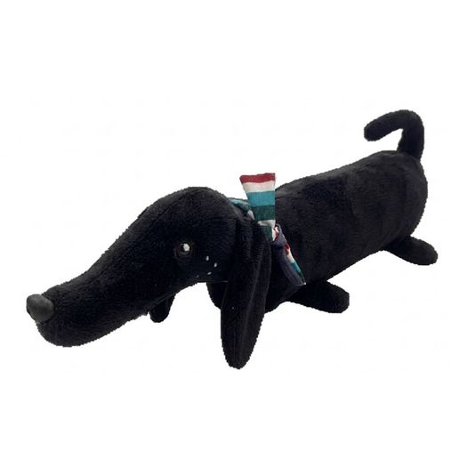 cachorro salsicha preto