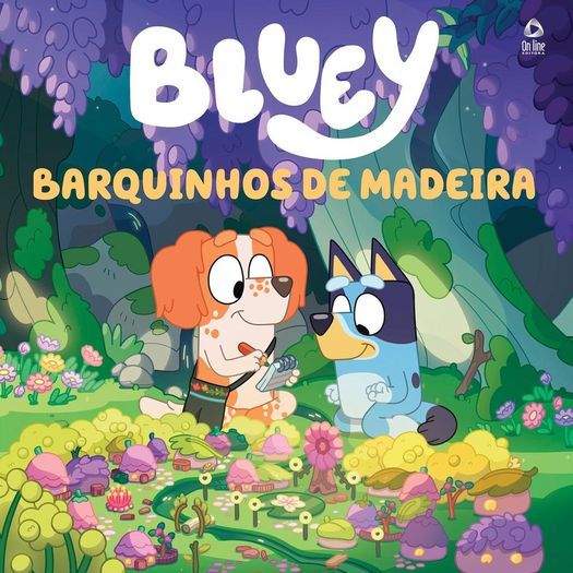 bluey livro de história - barquinhos de madeira