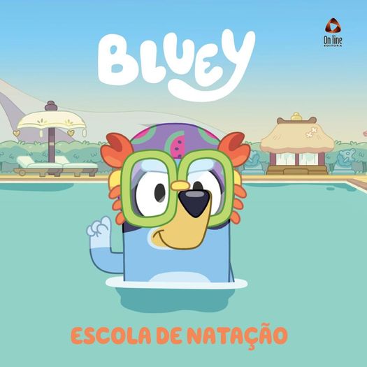 bluey livro de história - escola de natação