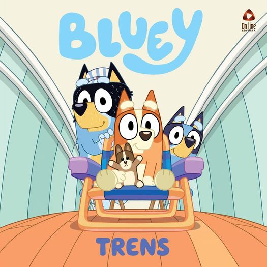 bluey livro de história - trens