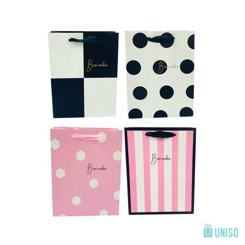 sacola de presente m best wishes 26x32x12cm diversos modelos