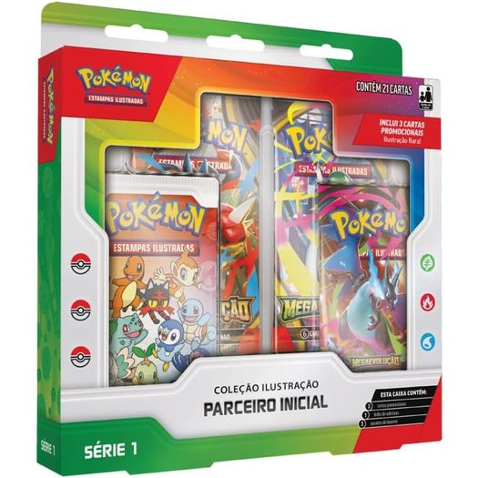 pokemon - colecao ilustracao parceiro inicial - serie 1