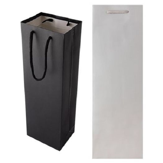 sacola para presente papel garrafa 12x35x10cm diversas cores