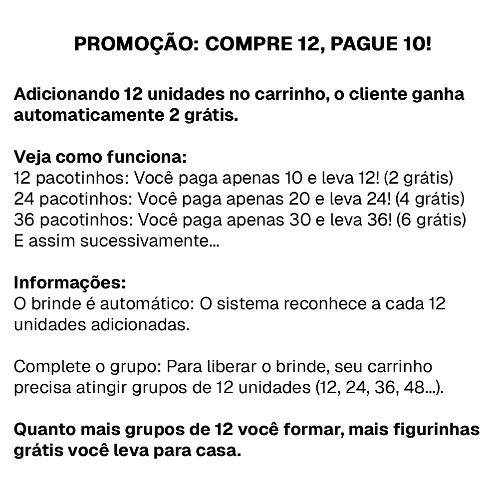 Compre 12 pague 10