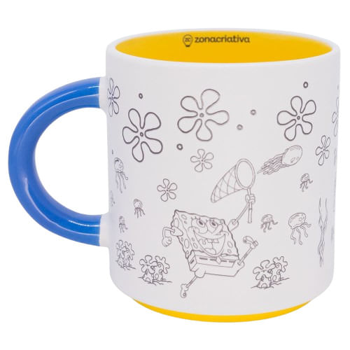 Caneca Grafite 500ml Bob Esponja
