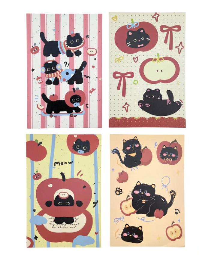 Caderno Apple Cat A5 Modelos Diversos