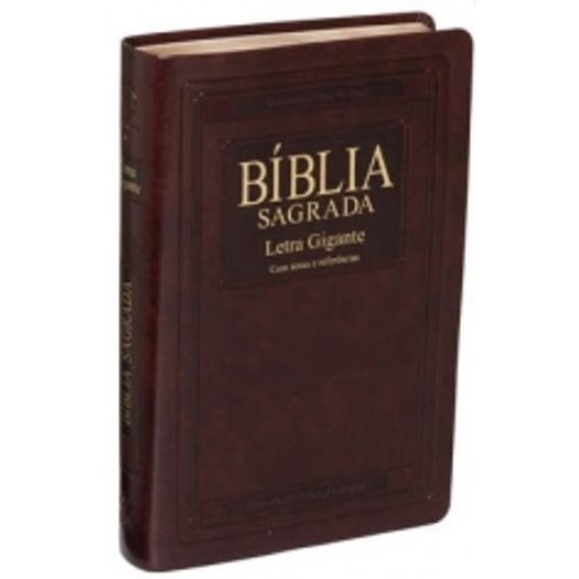 Biblia Sagrada Ra Com Letra Gigante Marrom - Sbb Biblia Sagrada Ra Com Letra Gigante Marrom - Sbb