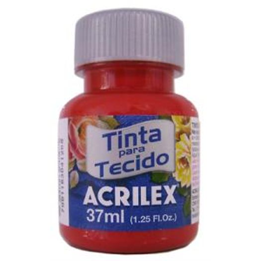 Tinta Tecido 37ml Vermelho Escarlate 508 Acrilex Tinta Tecido 37ml Vermelho Escarlate 508 Acrilex