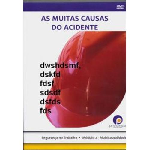 dvd as muitas causas do acidente